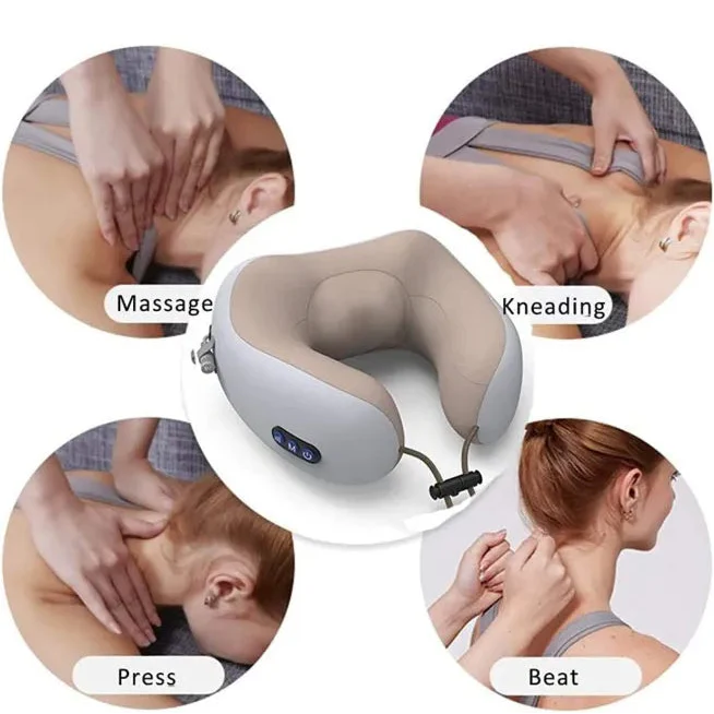 Portable U-shaped Electric Neck Massager Pillow
