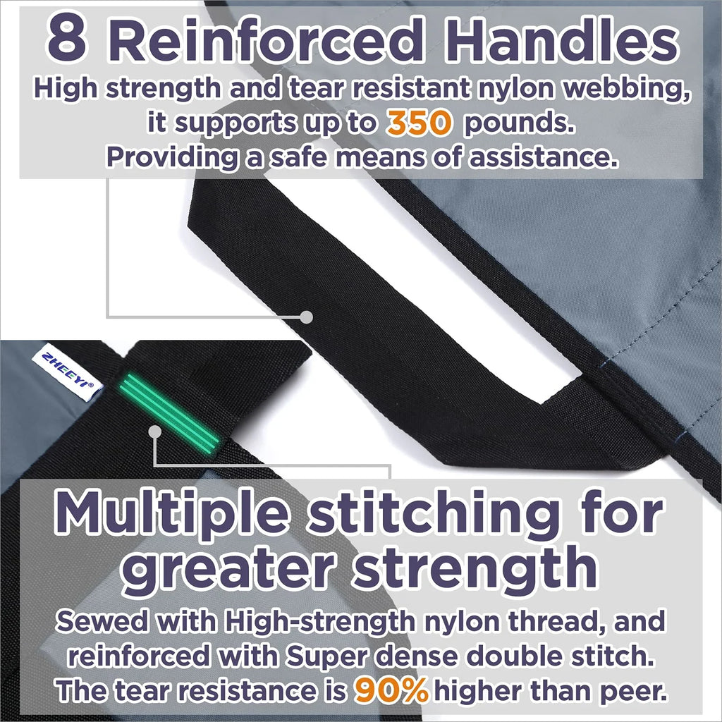 Positioning Bed Pad with Reinforced Handles - 1 Pack 43" x 36