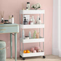 4 Layers Storage Rack Kitchen Trolley Movable Shelf