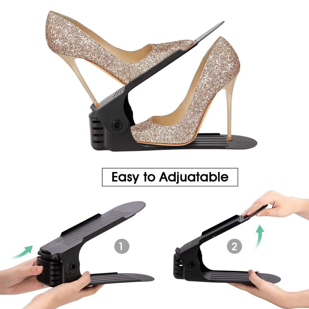 Shoe Organiser Slots - Adjustable Shoe Stacker Holder - Each