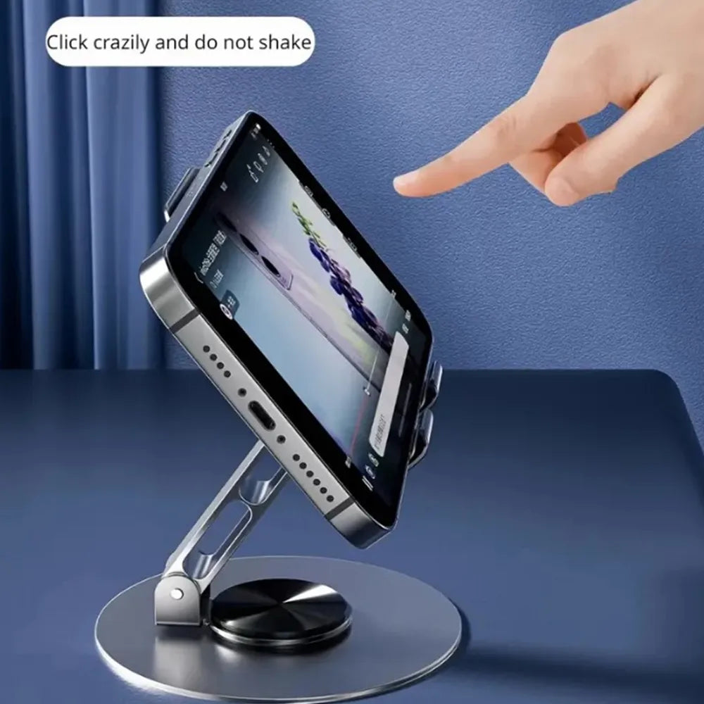 Full Metal Mobile Phone Stand 360° Rotating Aluminum Alloy