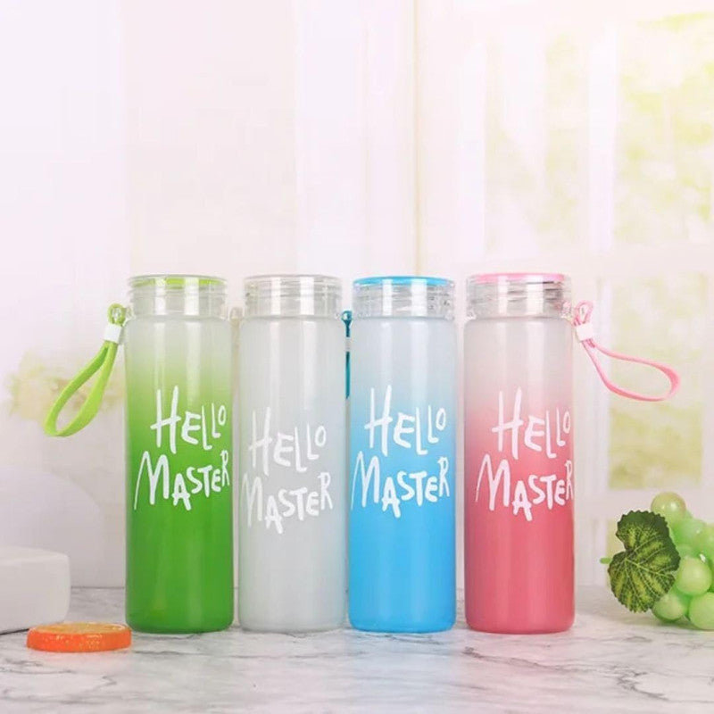 Hello Master Glass Water Bottle - 450ml