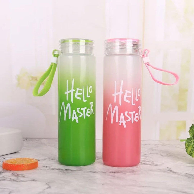 Hello Master Glass Water Bottle - 450ml