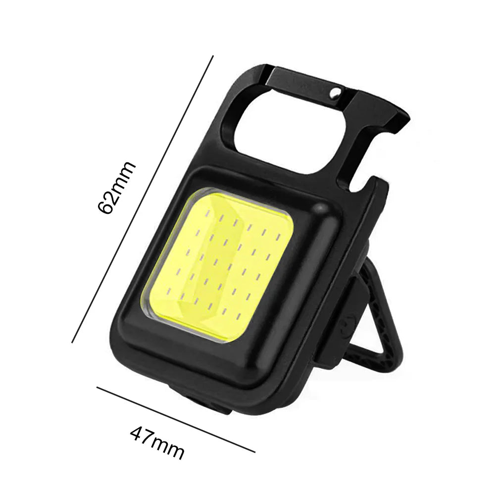 Mini Keychain Flashlights -  4 Light Modes Rechargeable Keychain Light