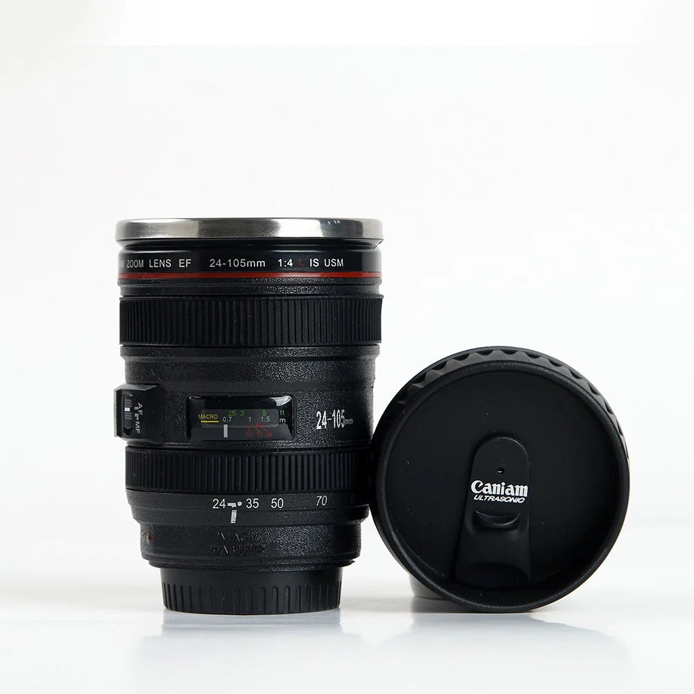 Camera lens Coffee Mug - look like a Canon EF 24-105mm lens