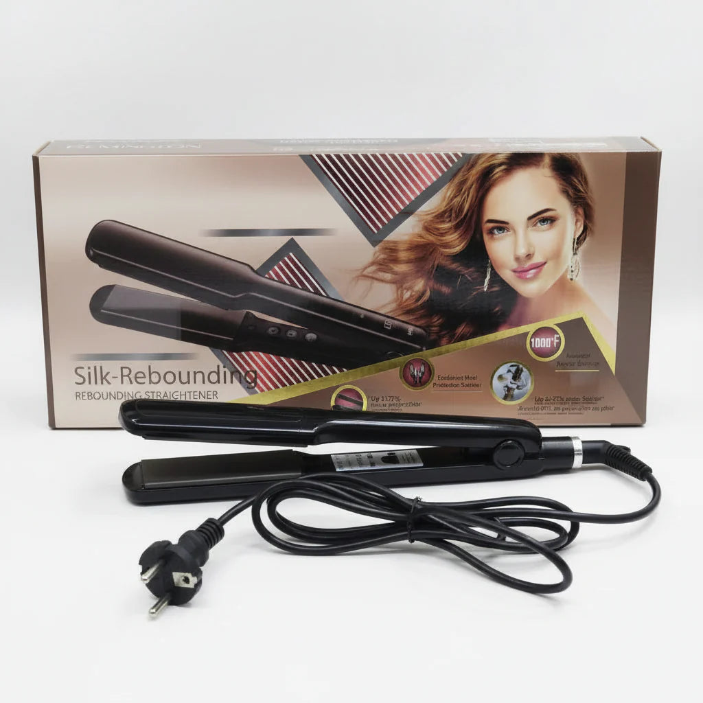 Silk-Rebounding Hair Straightener – Model FR-4007