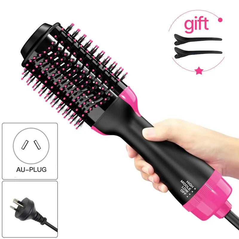 One Step Hot Air Brush - Dryer + Straightener