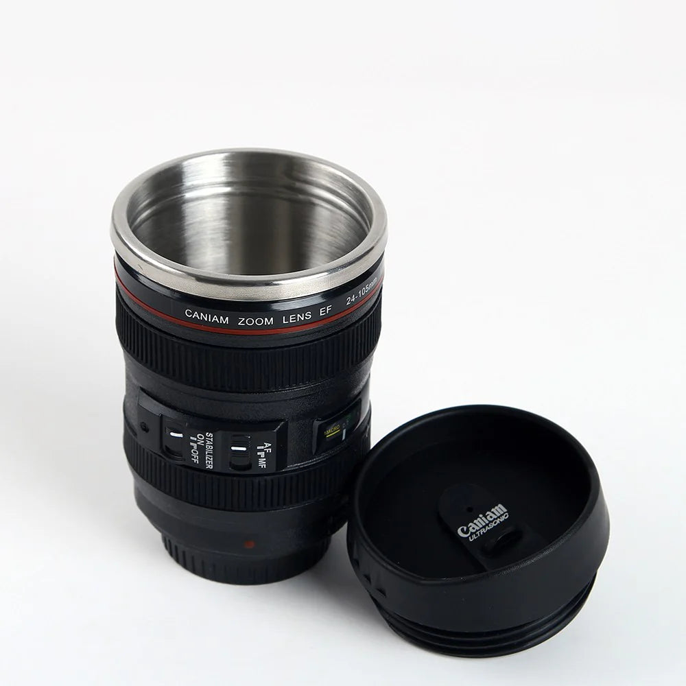 Camera lens Coffee Mug - look like a Canon EF 24-105mm lens