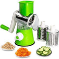 Manual, Hand-Crank Rotary Vegetable Cutter & Grater