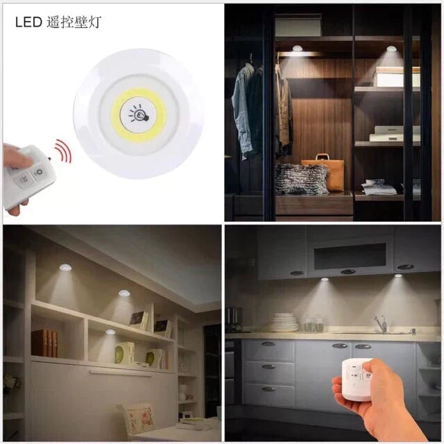 Set Of 3 Wireless Remote Control Night Light