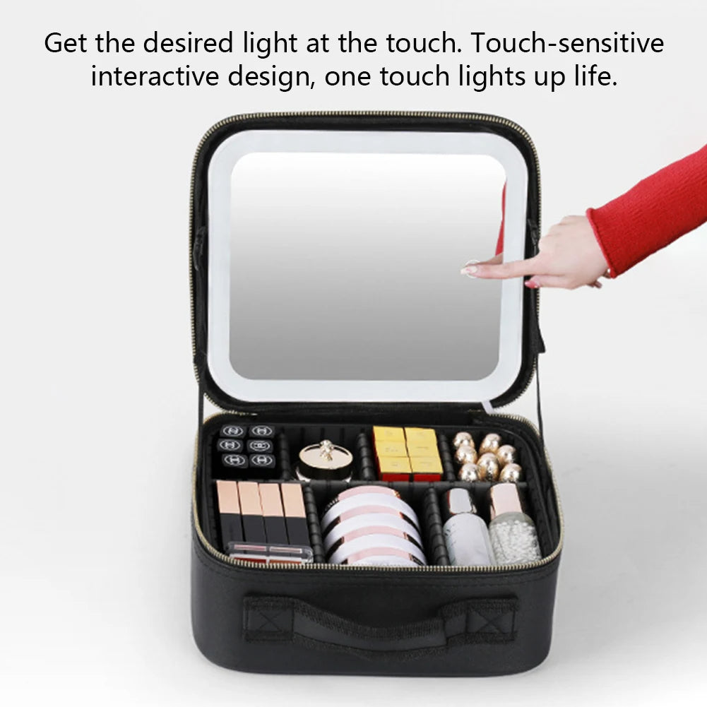 Smart Led Makeup Bag With Mirror Lights