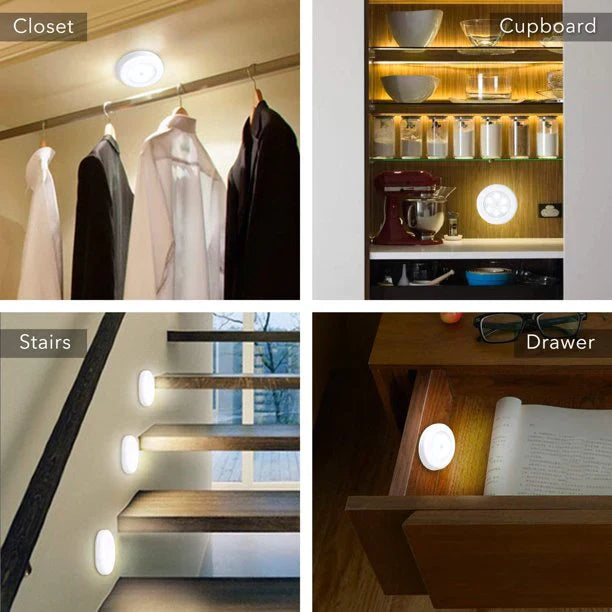 Set Of 3 Wireless Remote Control Night Light
