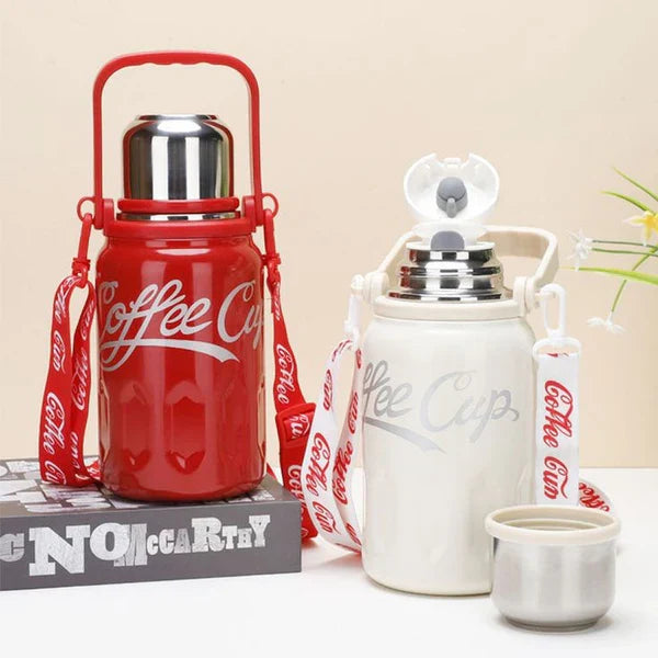 Stainless Steel Vacuum Coffee Thermos - 800ml