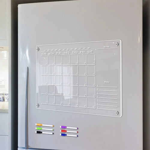 Acrylic, Magnetic Monthly Weekly Planner Calendar Boards