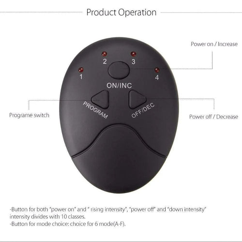 6 Pack ABS Stimulator Charging Battery