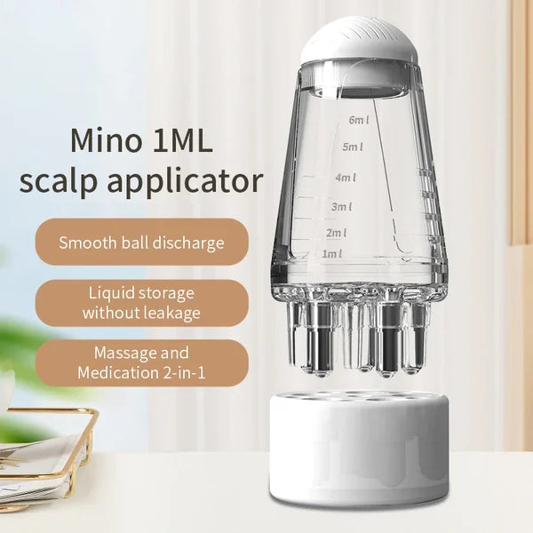 Transparent Hair Oil Applicator & Scalp Massager