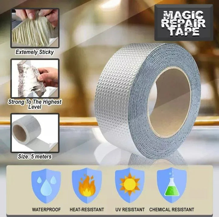 Aluminum Foil Super Fix Adhesive Butyl Strong Waterproof Tape