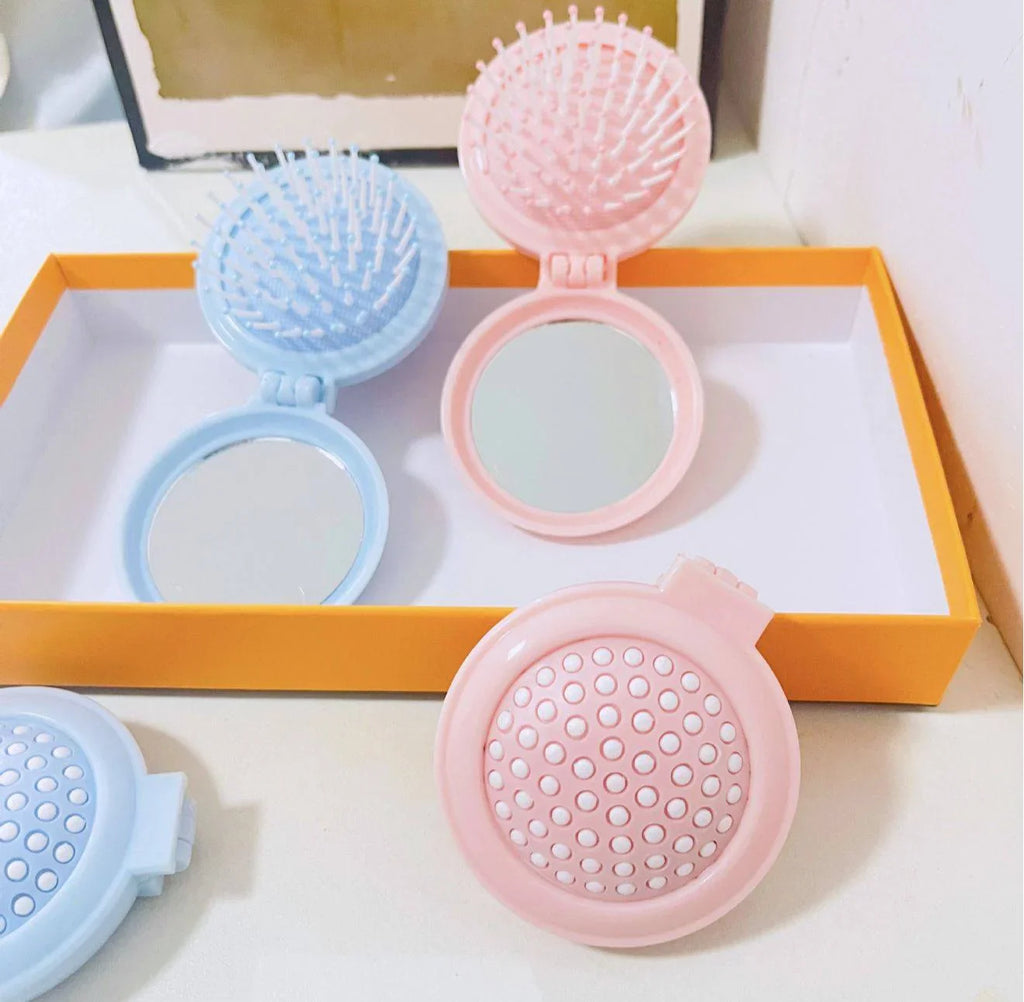 Folding Personalized Pocket Hair Brush Mini Hair Comb - Each