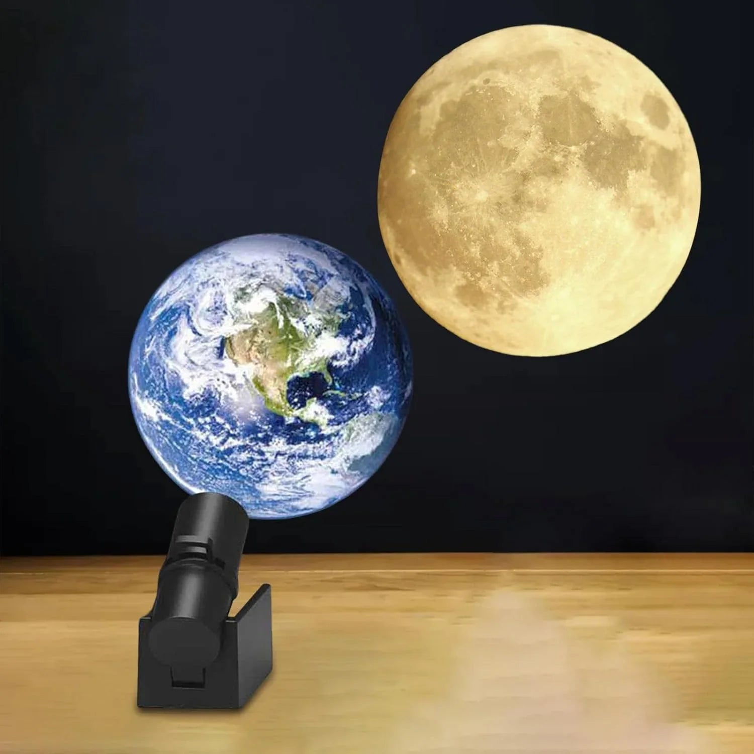 3D Moon Earth Projection LED Lamp