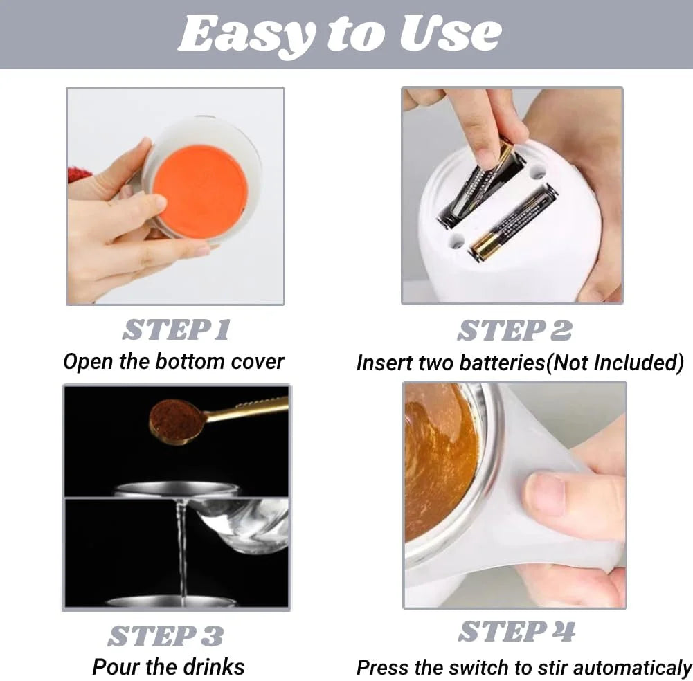 Automatic Magnetic Stirring Coffee Mug