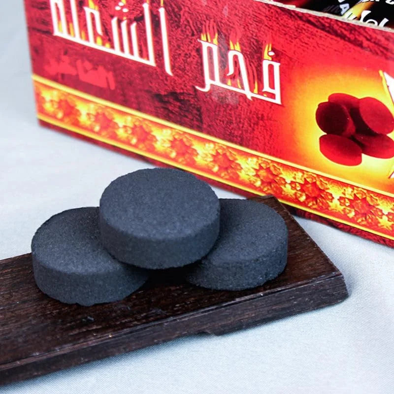 Torch Fast Burning Incense Charcoal Cube Roll for Aromatherapy - 10 Pcs in Box
