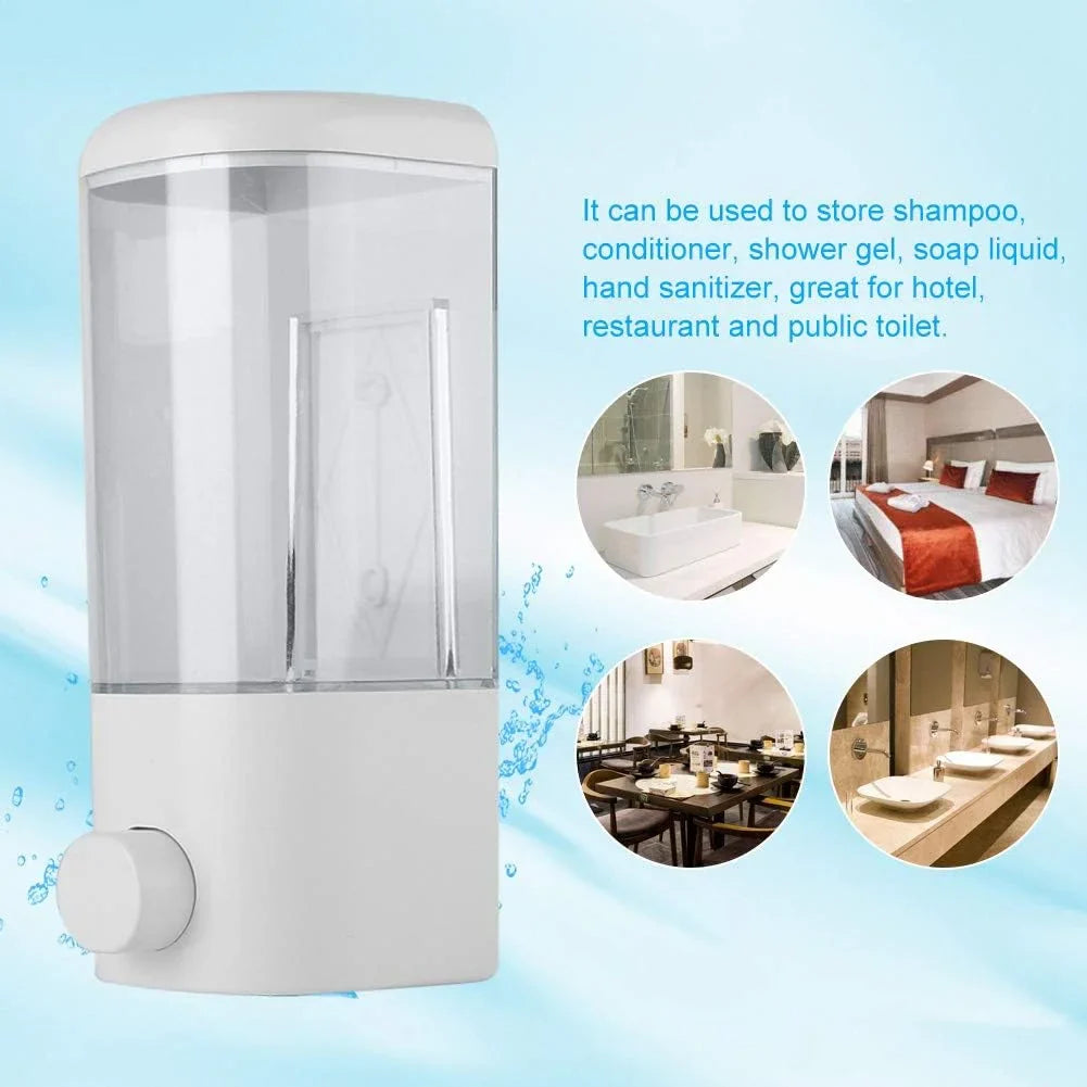 Wall Mount Liquid Soap & Lotion Dispenser for Bathroom & Kitchen - 500ml