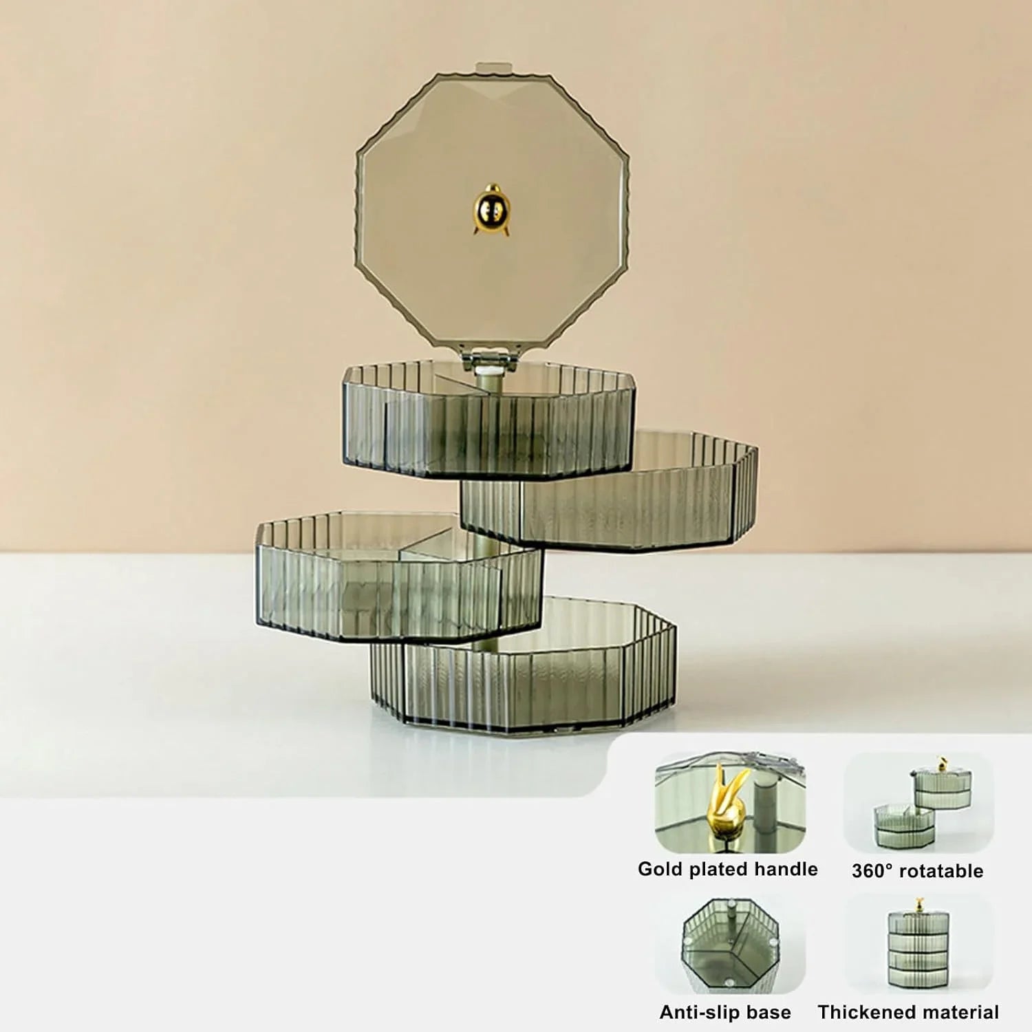4-Layer Acrylic Jewellery Box