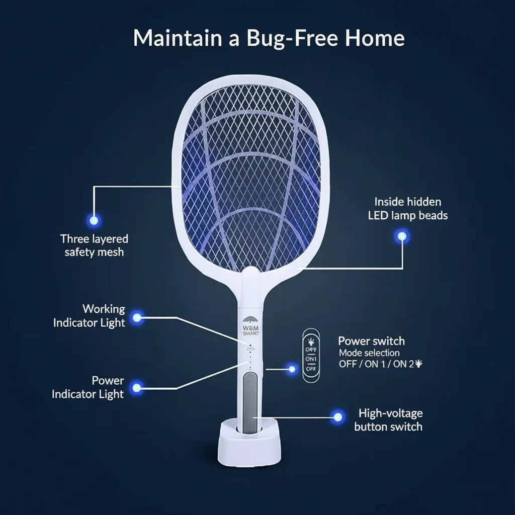 WBM Mosquito Killer Racket & Lamp 2 in 1