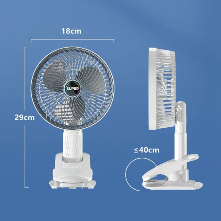 New Portable 3 Gears Rechargeable Desktop Fan