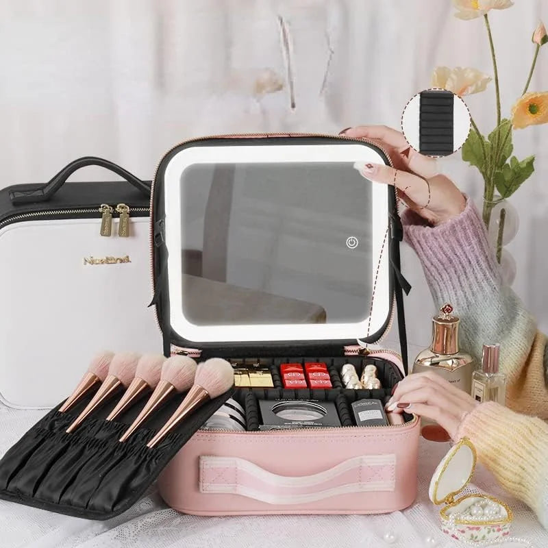Smart Led Makeup Bag With Mirror Lights