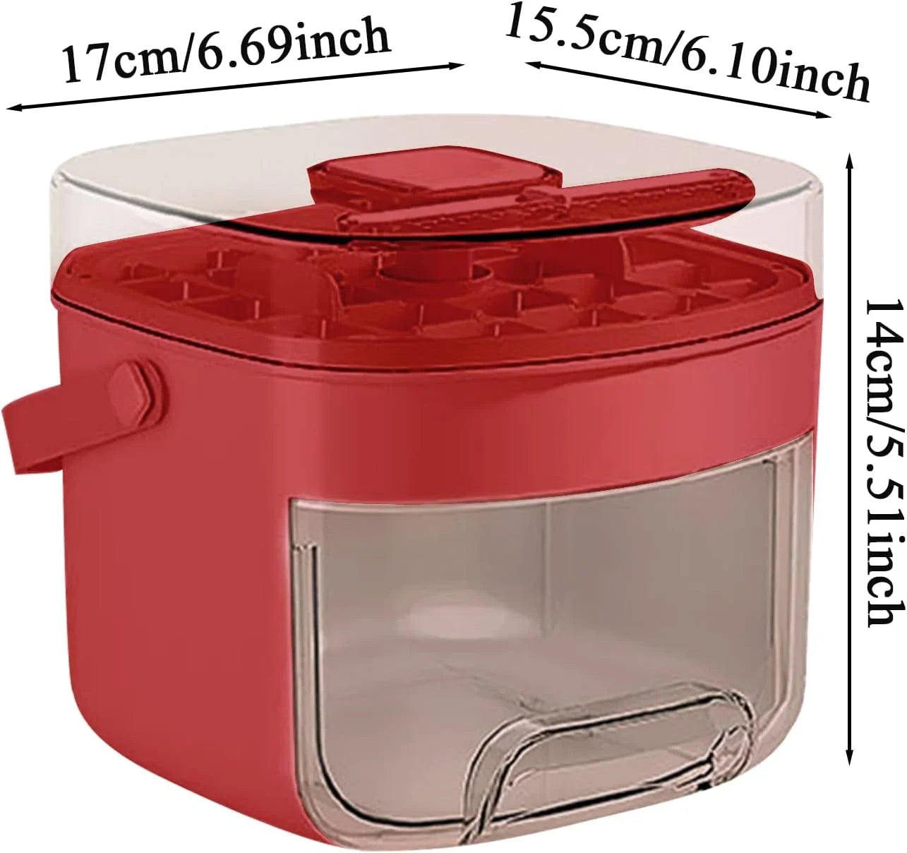 Ice Tray, Chilling Cube Maker Bin