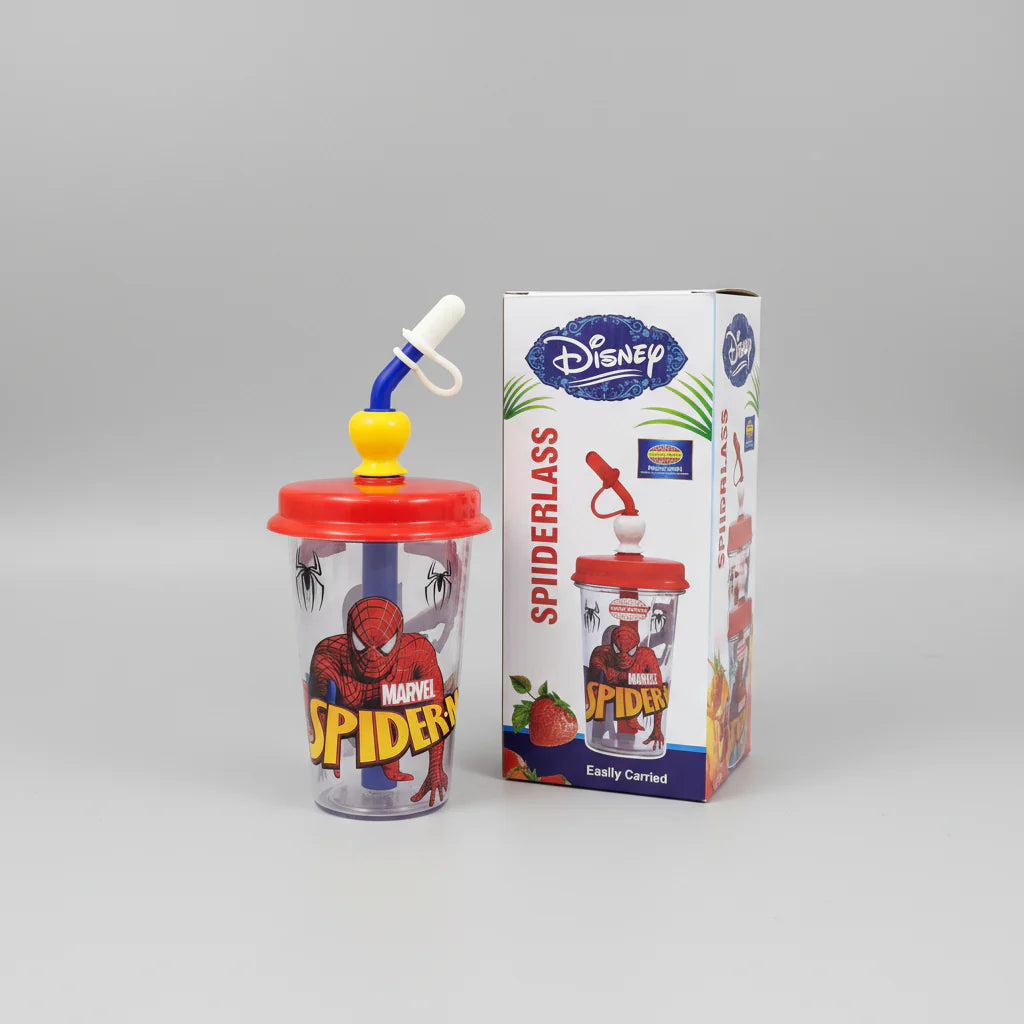 Disney Cartoon themed tumbler with a straw