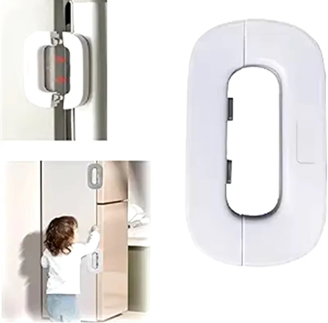 Self-Adhesive Fridge Lock Latch System