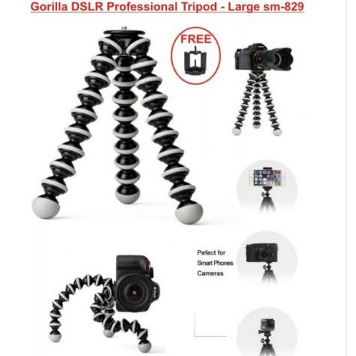 Gorilla Camera and Mobile Tripod Stand