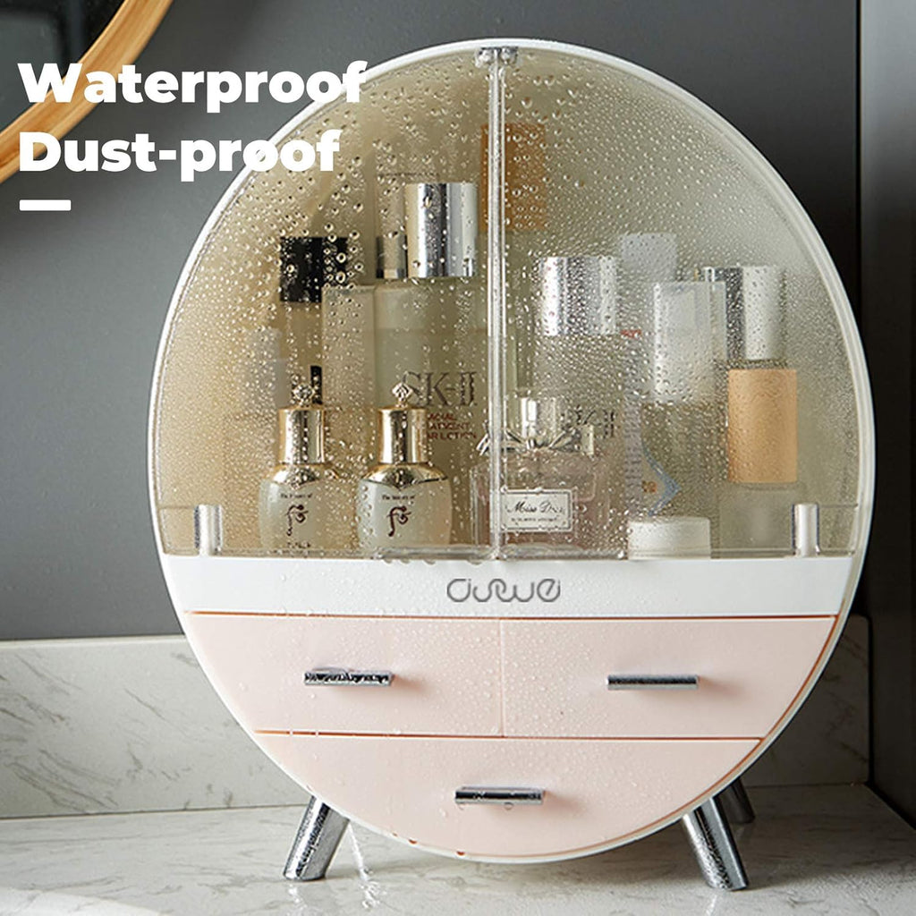 Oval Shaped Cosmetic Organizer