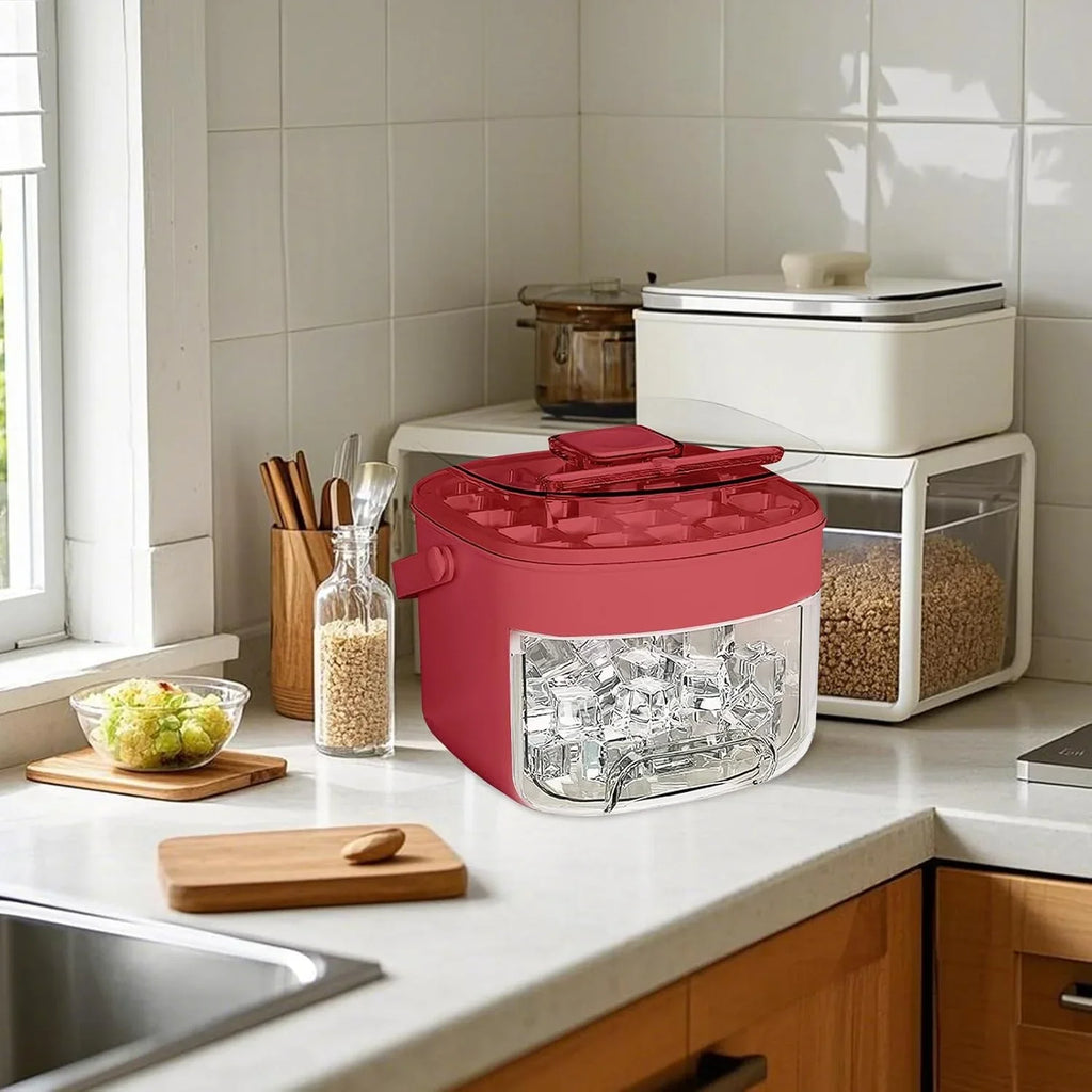 Ice Tray, Chilling Cube Maker Bin
