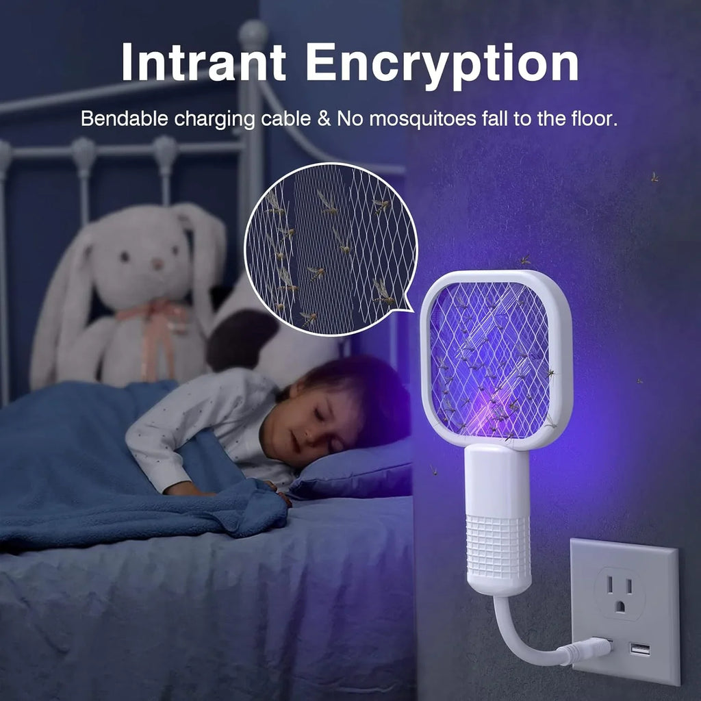 Electric Fly Swatter USB Mini Mosquito Swatter