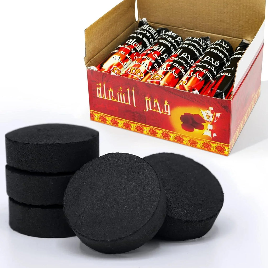 Torch Fast Burning Incense Charcoal Cube Roll for Aromatherapy - 10 Pcs in Box