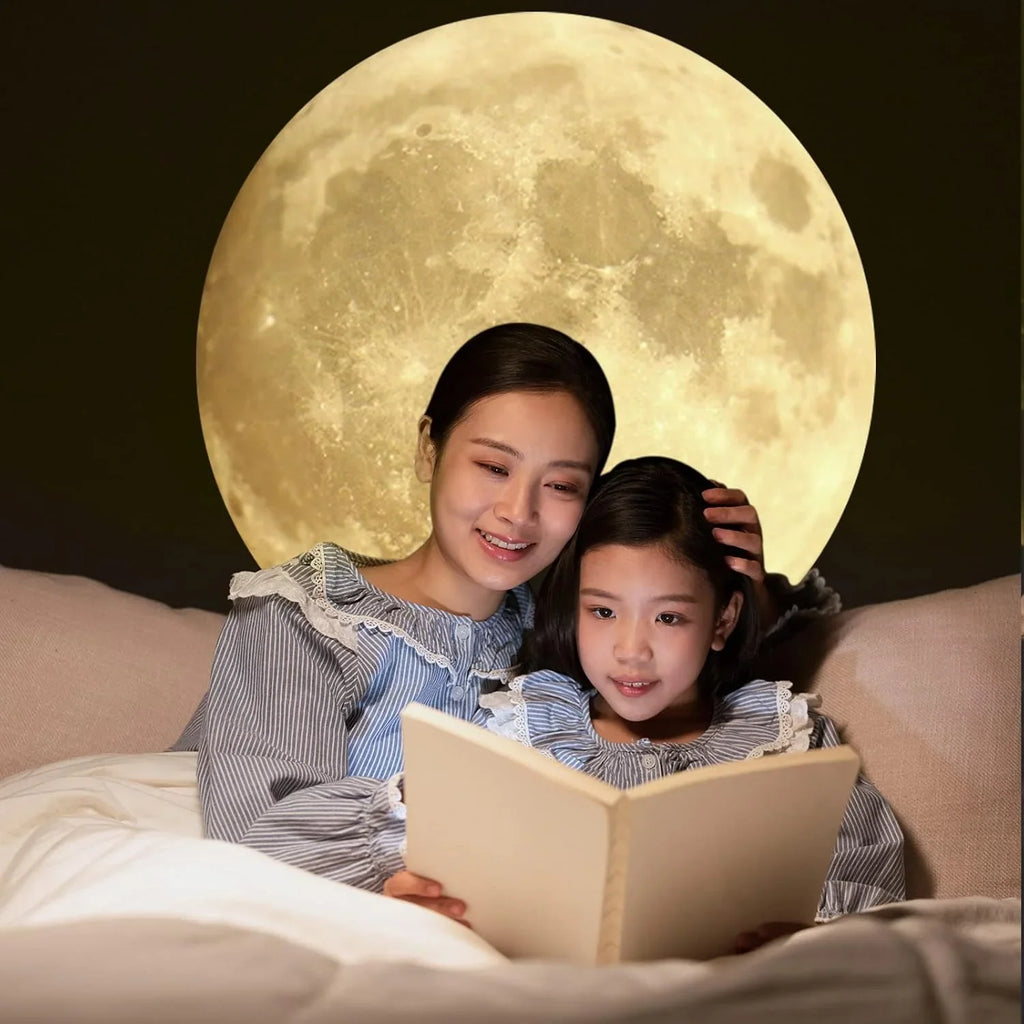3D Moon Earth Projection LED Lamp