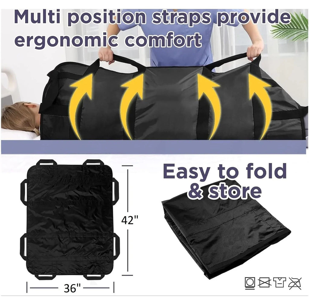 Positioning Bed Pad with Reinforced Handles - 1 Pack 43" x 36