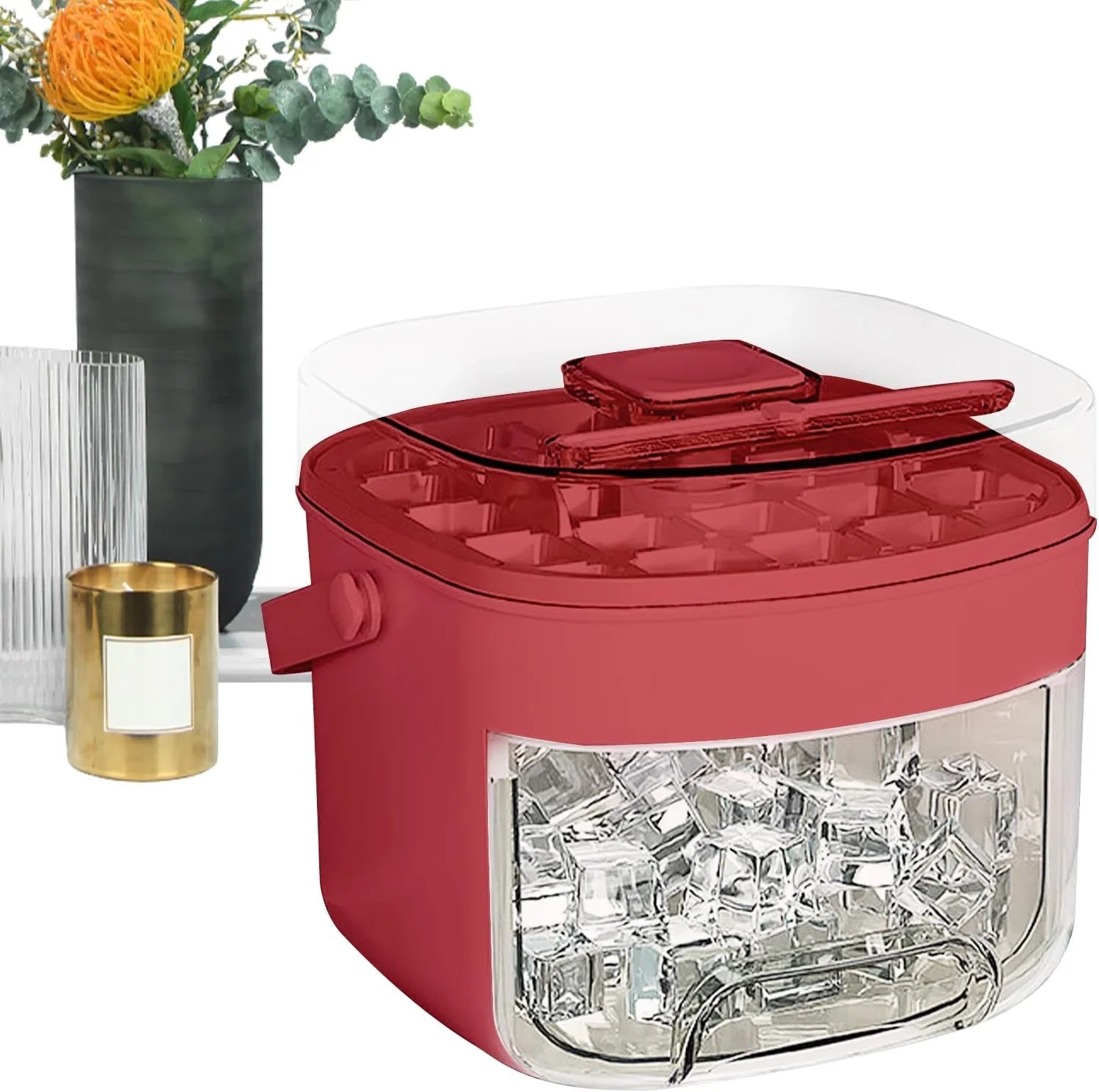 Ice Tray, Chilling Cube Maker Bin