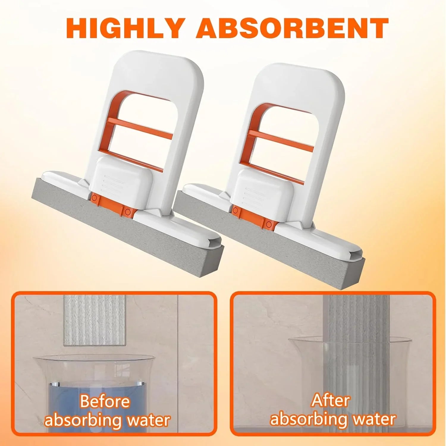 Self Squeezing Mini Mop, Wet and Dry Use Cleaning System