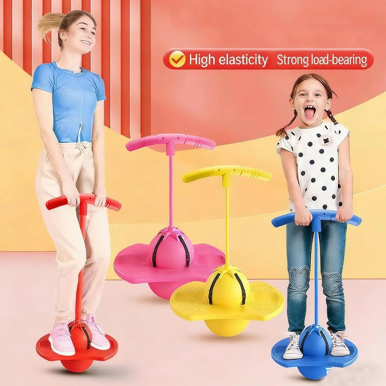 Balance Jumping Ball with Handle and Ball Pump