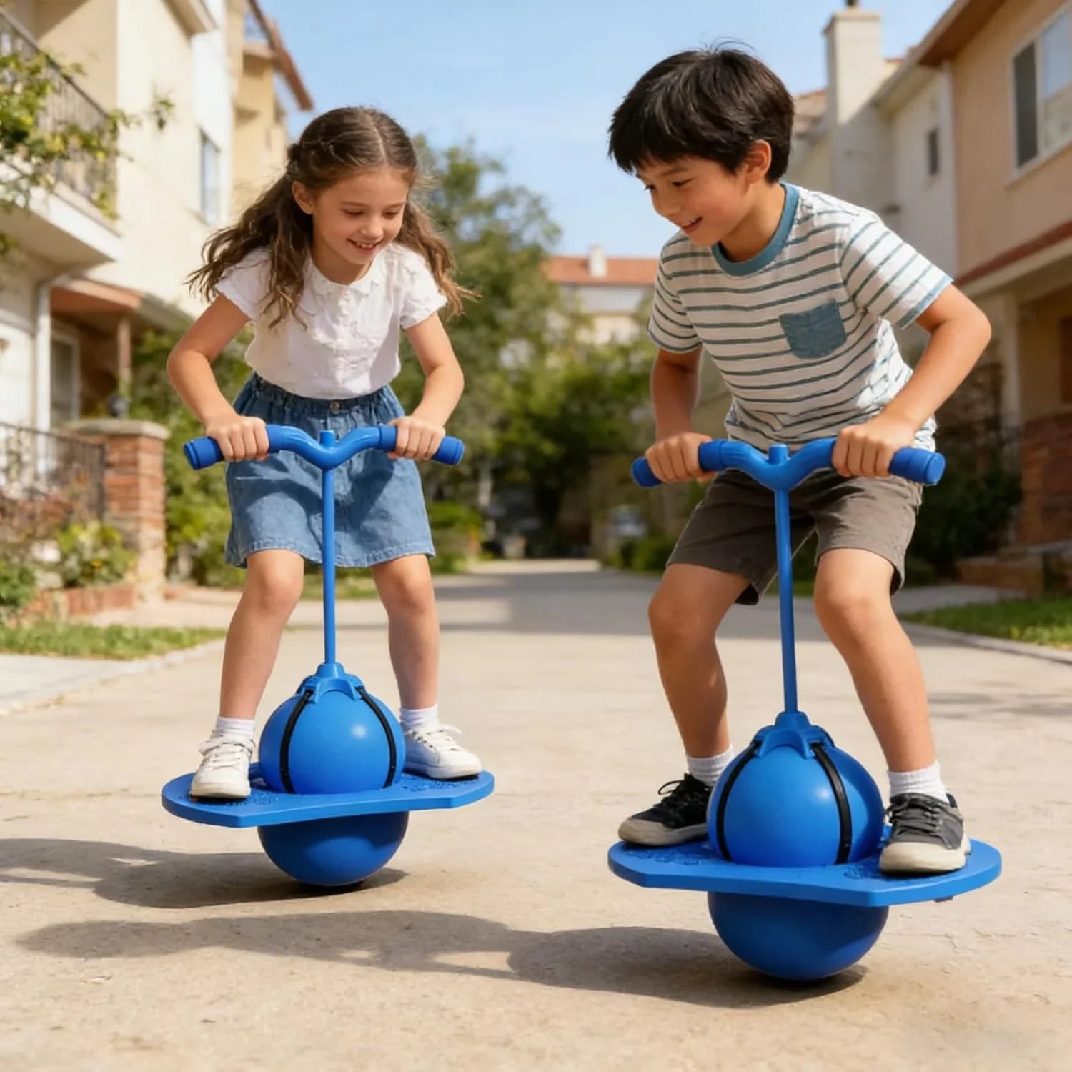 Balance Jumping Ball with Handle and Ball Pump