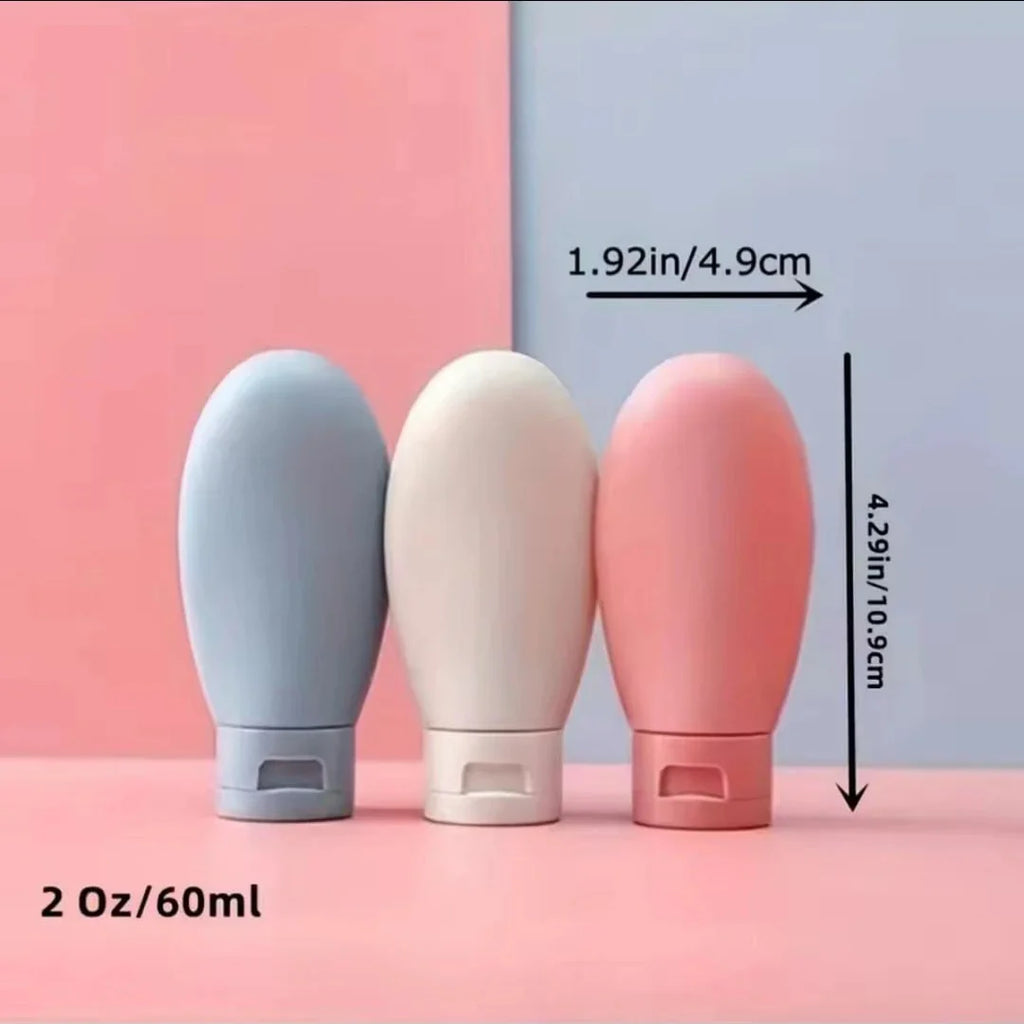 Empty Bottle Liquid Containers for Travelling - Pack Of 3