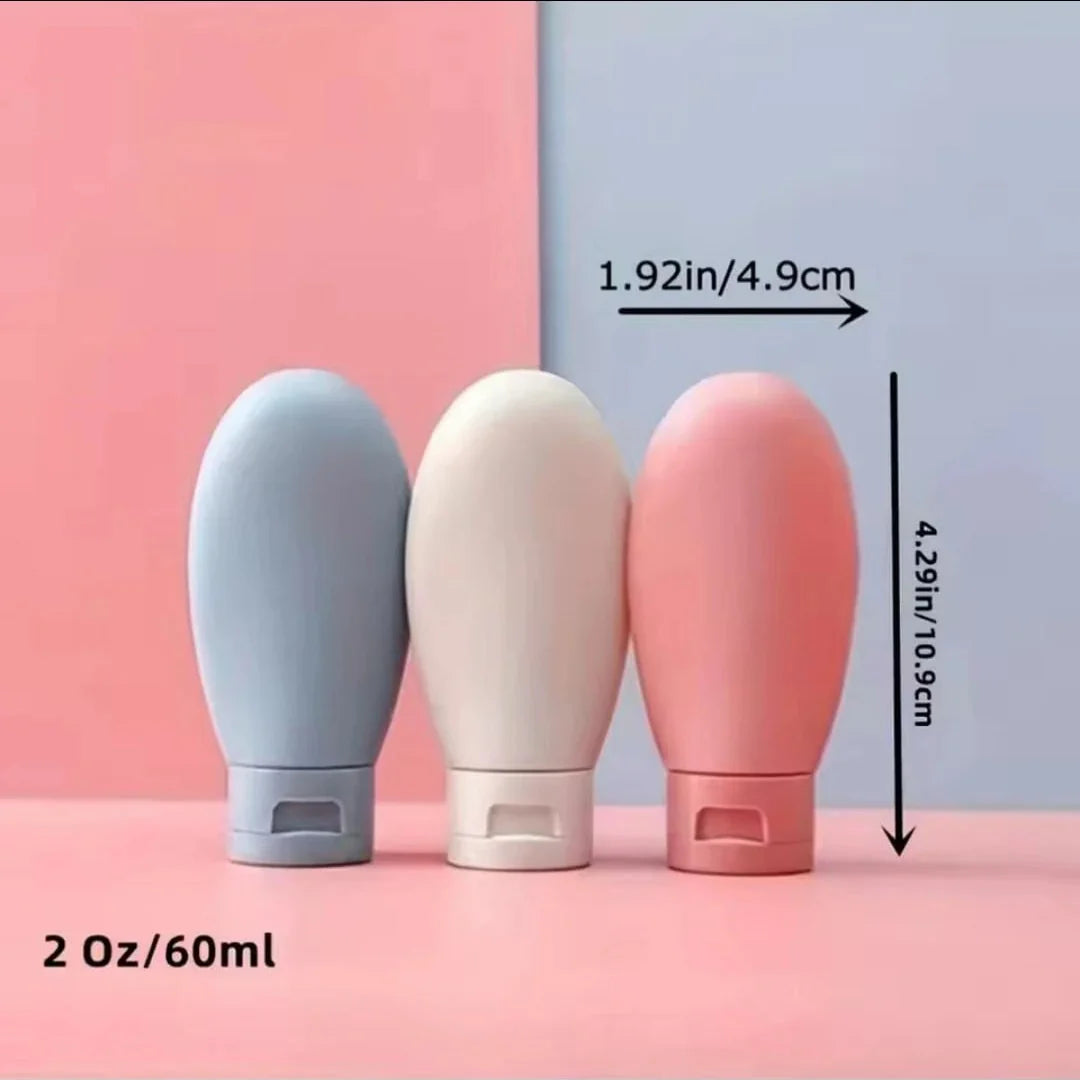 Empty Bottle Liquid Containers for Travelling - Pack Of 3