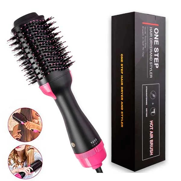 One Step Hot Air Brush - Dryer + Straightener