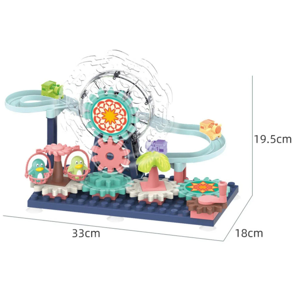 Building Block Track Set Ferris Wheel Funfair Block Play Set or Amusement Park
