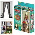 Magic Mesh Hands-Free Screen Door, 6x3.5 ft, Magnetic Auto-Close, Black