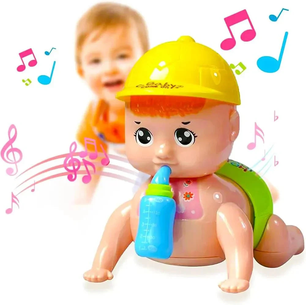 Musical Baby Crawling Toy for Kids with 3D Lights & Music – Multicolor